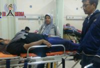 Korban saat berada di RSUD Cibabat, Kota Cimahi.