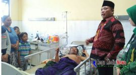 Bupati Sampang saat mengecek salah satu ruangan pasien di RSUD Sampang.