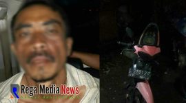 DPO Pembunuhan di Pantai Rongkang saat diamankan di Mapolres Bangkalan.
