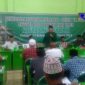 Drs. H. M. Musyaffa' Noer, MM saat memberikan sambutan dalam acara reses 1 tahun 2019 di gedung DPC PPP Sampang.