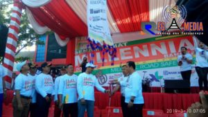 Puncak Road Safety Festival Polres Bangkalan Gelar Senam Sehat Millenial