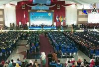 Suasana pelaksanaan Wisuda ke XXV Universitas Trunojoyo Madura