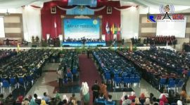Suasana pelaksanaan Wisuda ke XXV Universitas Trunojoyo Madura