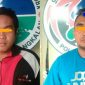 Dua tersangka SS inisial DA (24) dan MH (24) saat diamankan di Mapolres Bangkalan.