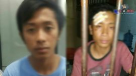 Kedua pelajar yang melakukan tindak pidana penjambretan diamankan di mapolres setempat