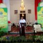 Bupati Bangkalan, Ra Latif saat memberikan sambutan di pendopo Agung Bangkalan