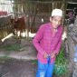 Misdin, warga Desa Gunung Maddah, Sampang, Madura, yang hidup seatap dengan se ekor sapi.