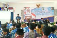 Bupati Sampang (H. Slamet Junaidi) saat menyampaikan sambutannya dalam kegiatan musyawarah perencanaan Rencana Pembangunan Jangka Menengah Daerah (RPJMD) 2019 - 2024.