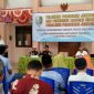 Wakil Bupati Sampang (H. Abdullah Hidayat) saat menyampaikan sambutannya dalam kegiatan Pelatihan dan Beri Bantuan Hibah Peralatan Perawatan Jenazah.