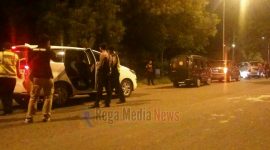 SItuasi saat razia yang dilakukan oleh personel kepolisian di Jl. Raya  Pos Sendeng, Kecamatan Labang, Bangkalan, Madura.