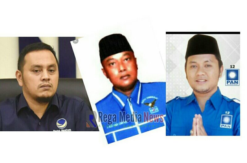 Peraih suara terbanyak DPR RI dikabupaten Sampang, dari kiri Willy Aditya, H.Nor Hadi Sumitro, dan Slamet Aryadi