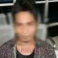 Tersangka saat diamankan petugas kepolisian