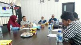 Saat berlangsungnya konferensi pers dikantor BPJS Cabang Pamekasan, Madura.