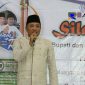 Bupati Sampang (H. Slamet Junaidi) saat memberikan sambutan di Masjid Baiturrohman Desa Marparan, Kecamatan Sreseh, Sampang.