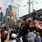 Situasi saat aksi demo di depan Kantor Bawaslu RI.
