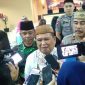 Wagub Gorontalo di dampingi Danrem & Kapolda saat diwawancara awak media di SPN Polda Gorontalo.