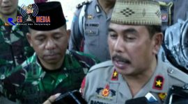 Kapolda Gorontalo (Brigjend Pol Drs. Rachmad Fudail, MH) saat diwawancara awak media.