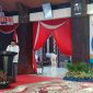 Bupati Sampang (H. Slamet Junaidi) saat menyampaikan sambutannya dalam acara pers gathering ramadhan.