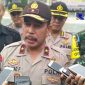 Kapolda Gorontalo (Brigjen Pol Rachmad Fudail) saat diwawancara awak media usai gelar apel pasukan operasi ketupat otanaha 2019.