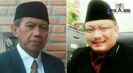 Ketua MUI Kabupaten Lumajang KH. Ahmad Hanif (kiri) dan Ketua FKUB Kabupaten Lumajang 