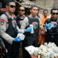 Kapolres Lumajang (AKBP Muhammad Arsal Sahban) pimpin langsung rekonstruksi tersangka produksi mercon berbahan peledak.