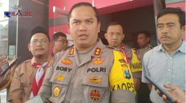 Kapolres Bangkalan bersama Warek III UTM saat konfrensi pers di Mapolres Bangkalan