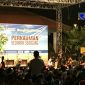 Suasana saat berlangsungnya pengajian yang di isi oleh Cak Nun.