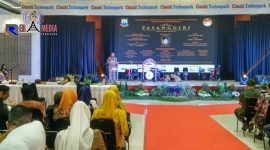 Saat berlangsungnya kegiatan pasanggiri seni kreasi 3.
