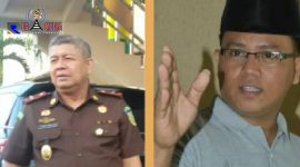 Kajati Gorontalo (DR. Firdaus Dewilmar, SH. M.Hum) dan Fanly Katili, S.Pd - (LSM Insan Reformasi).