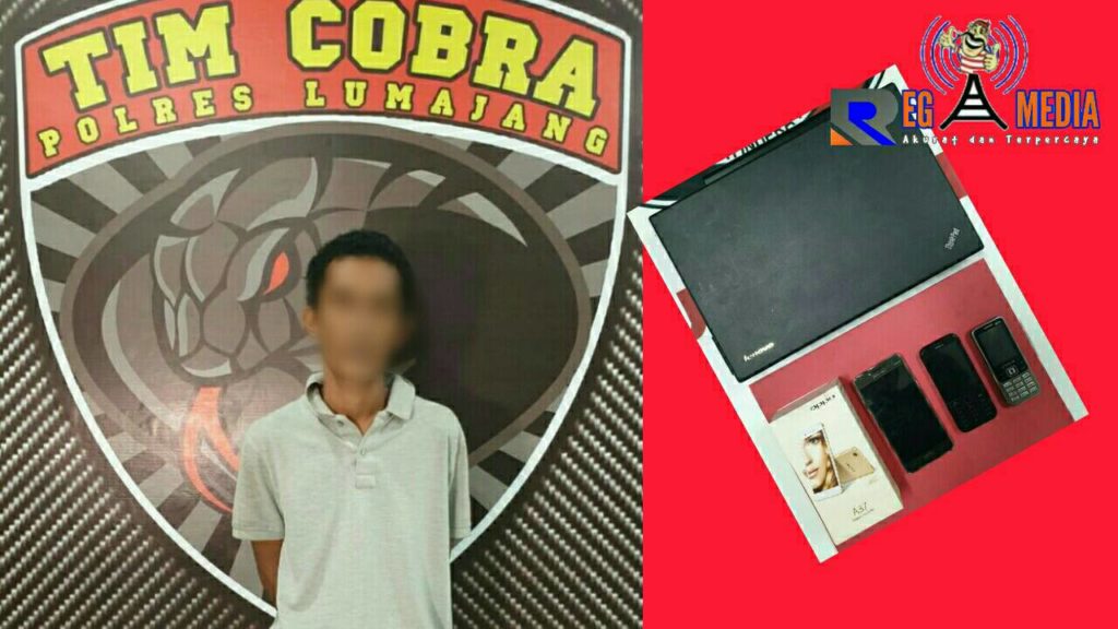 Resahkan Masyarakat, Maling Hp dan Laptop Ini Dibekuk Tim Cobra