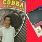 Pelaku (PJ) beserta barang buktinya saat diamankan di markas Tim Cobra Polres Lumajang.