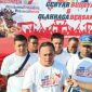 Kapolres Bangkalan (AKBP Boby Pa'ludin Tambunan) berserta jajaran pejabat setempat saat memberikan keterangan kepada awak media