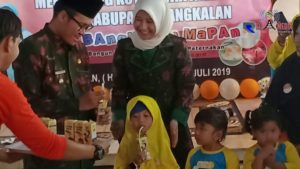 Wujudkan  Kota Layak Anak, Siswa Siswi PAUD Se – Bangkalan Minum Susu Bersama