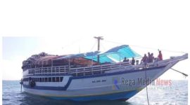 Dokumentasi KM Arta Jaya sebelum tenggelam.