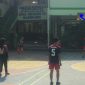Terlihat siswa siswi SMAN 13 Bandung tengah berolah raga.