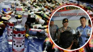 Hasil Ops Pekat Otanaha 2019, Polres Kota Gorontalo Sita 1000 Lebih Miras