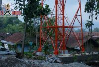 Lokasi pembangunan dugaan tower ilegal.