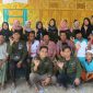 Terlihat wajah keceriaan kelompok KKN 30 UTM bersama dengan warga Kwanyar Bangkalan usai menggelar tradisi 'Rokat Tasek'.