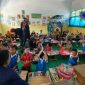 Suasana saat berlangsungnya Penyuluhan Tata Cara Mencuci Tangan dan Menggosok Gigi di TK Alang-Alang, oleh Kelompok KKN 79 UTM.