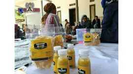 Suasana saat berlangsungnya penyuluhan oleh mahasiswa KKN 79 UTM kepada warga Desa Alang-Alang, Kec. Tragah, Bangkalan.