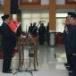 Suasana saat berlangsungnya pelantikan pejabat Pemkot Blitar.
