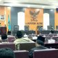 Suasana saat berlangsungnya paripurna DPRD Kabupaten Blitar.