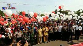 Suasana Deklarasi Cinta NKRI di Halaman Stadion Gelora Bangkalan 