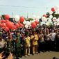 Suasana Deklarasi Cinta NKRI di Halaman Stadion Gelora Bangkalan 