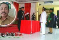 Dokumentasi, mantan Bupati Sampang (Fadhilah Budiono) saat melantik Suyanto sebagai Camat Omben, pada Senin November 2017.