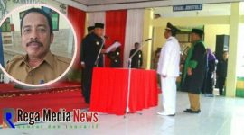 Dokumentasi, mantan Bupati Sampang (Fadhilah Budiono) saat melantik Suyanto sebagai Camat Omben, pada Senin November 2017.