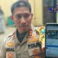 Kapolres Lumajang (AKBP. M. Arsal Sahban) saat menunjukkan cara pelaku penjual motor bodong di medsos (facebook).