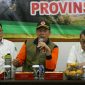 Kepala BNPB Doni Monardo di Media Center Pos Komando Penanganan Darurat Bencana Karhutla, Pekanbaru. 