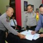 Polres Blitar saat melakukan penandatanganan MoU dengan Universitas Wisnu Wardhana Malang.