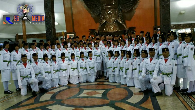 Pengukuhan Paskibrakan Kabupaten Blitar.